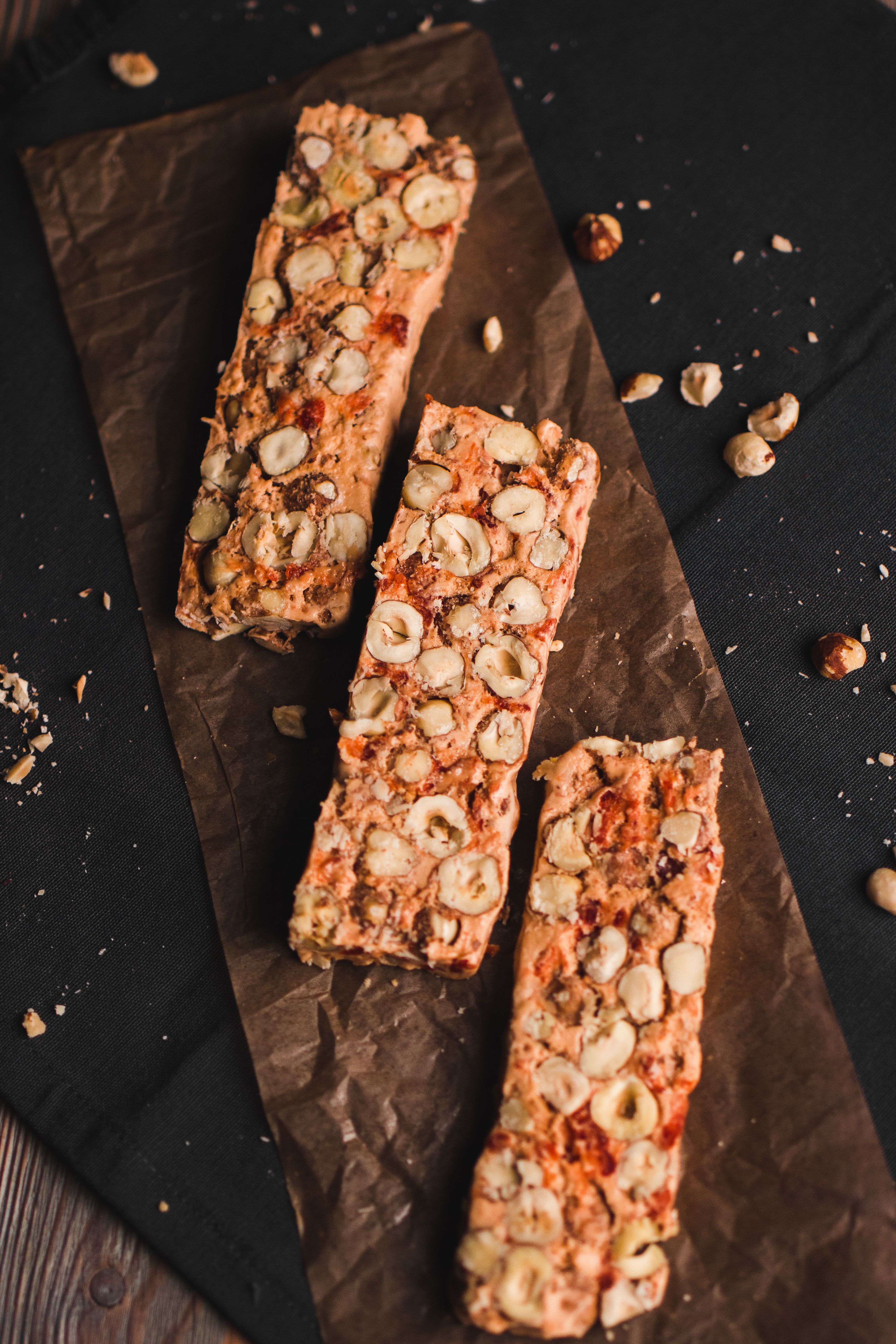 Barra de cereal con frutos secos