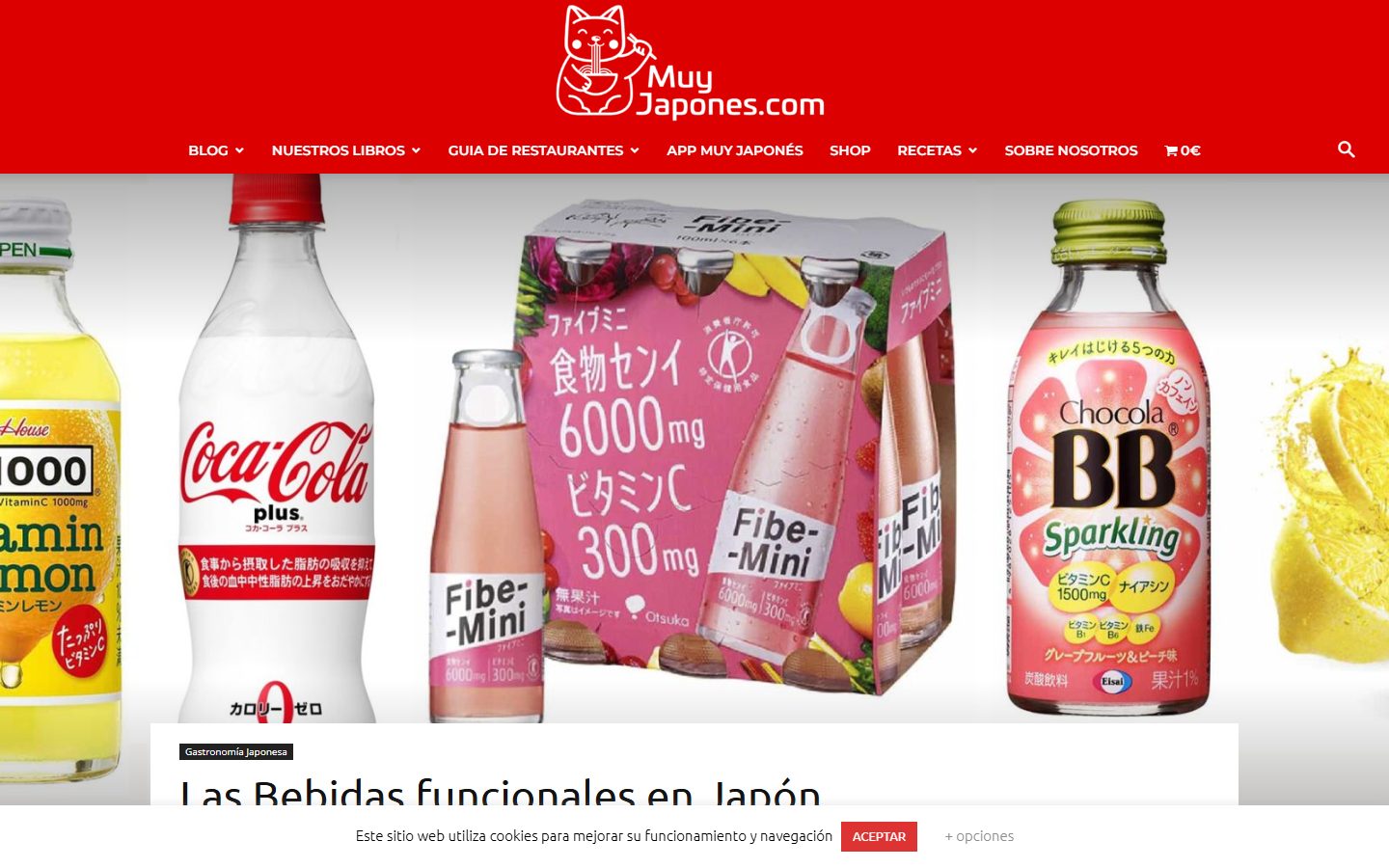 Vista del artículo Las Bebidas funcionales en Japón